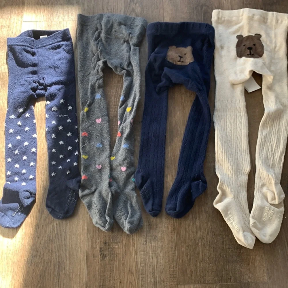 Adorable Gap toddler legging/tights bundle - Picture 1 of 6